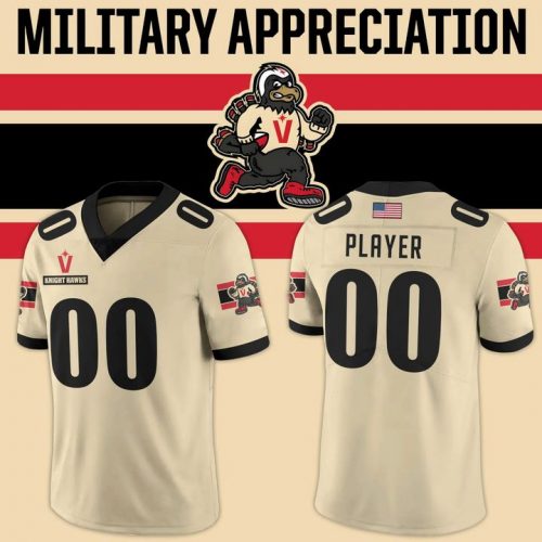 Vegas Knight Hawks 2025 Military Night Football Jersey