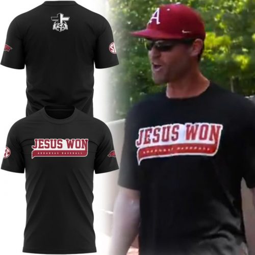 New Jesus Won Arkansas Baseball T-Shirt