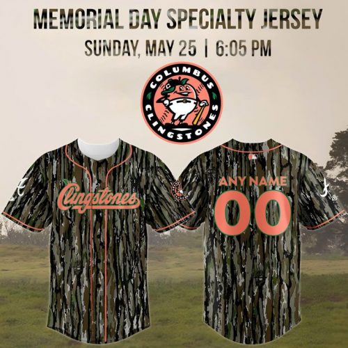 Columbus Clingstones MEMORIAL DAY SPECIALTY JERSEY