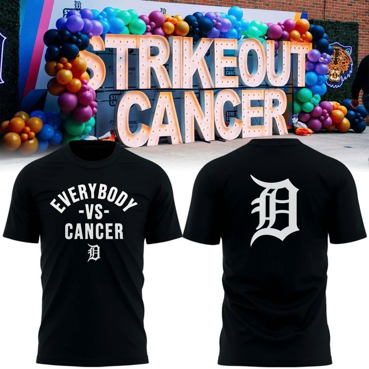 Strike Out Cancer Black T-shirt Strike Out Cancer Black T-shirt