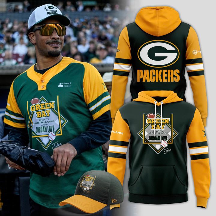 Green Bay Packers x Jordan Love Hoodie 2025 Green Bay Packers x Jordan Love Hoodie 2025