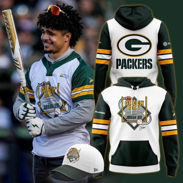 Green Bay Packers x Jordan Love Hoodie 2025 White Green Bay Packers x Jordan Love Hoodie 2025 White
