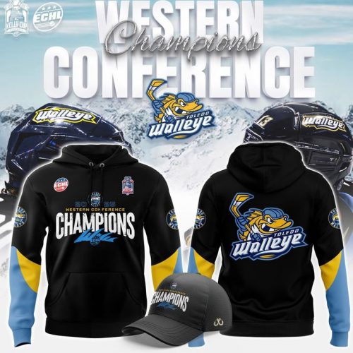 Toledo Walleye 2025 ECHL Western Conference Champions Hoodie