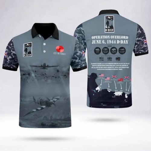 D-DAY 81st Anniversary Polo Shirt – Veteran Tribute Version