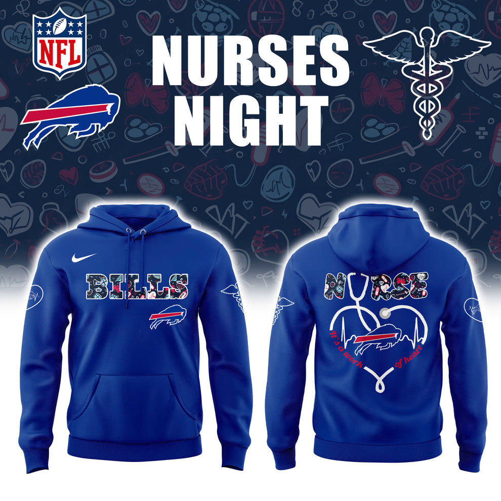 Buffalo Bills Nurses Night Blue Hoodie – 2025 Limited Edition Buffalo Bills Nurses Night Blue Hoodie – 2025 Limited Edition