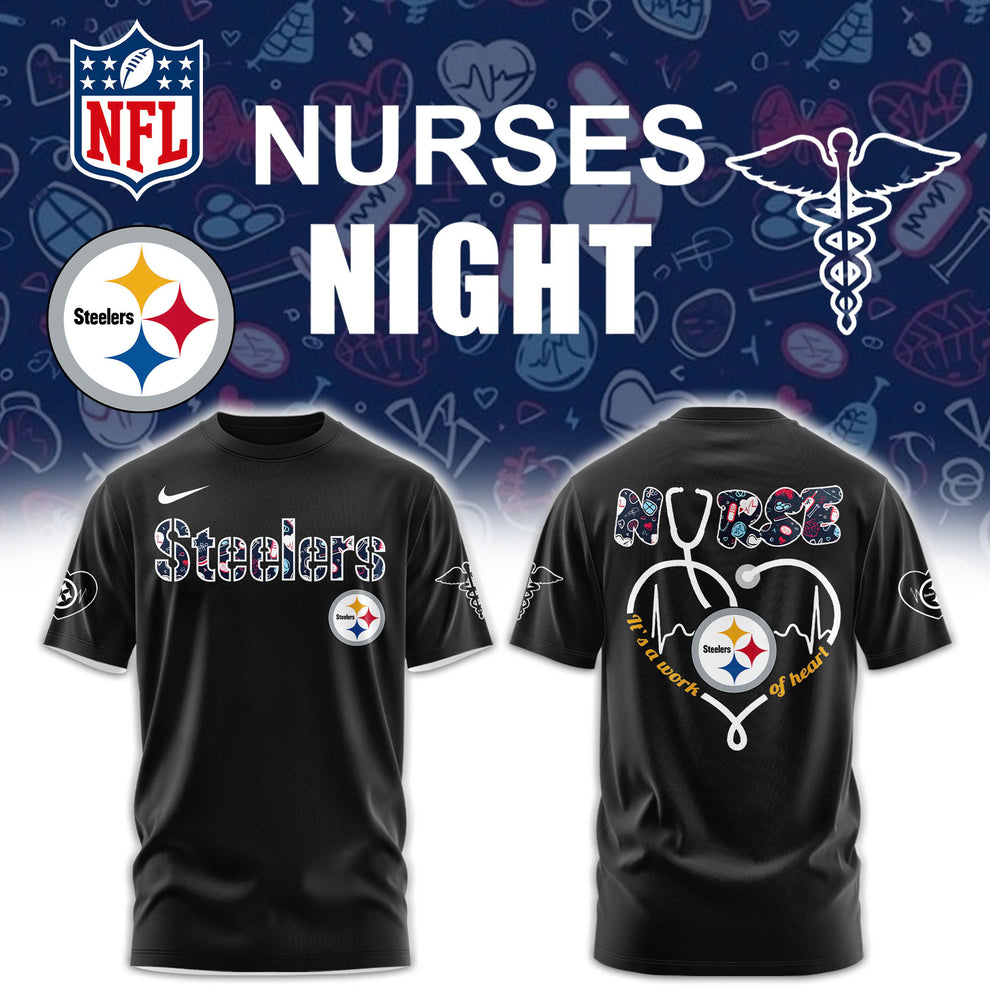 Pittsburgh Steelers Nurses Appreciation Black T-Shirt – Exclusive Edition Pittsburgh Steelers Nurses Appreciation Black T-Shirt – Exclusive Edition