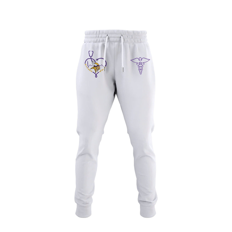 Minnesota Vikings Nurses Night Combo White T-Shirt – 2025 Special Minnesota Vikings Nurses Night Combo White T-Shirt – 2025 Special