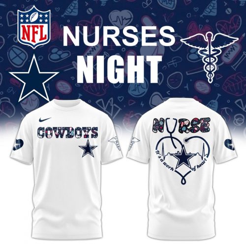 Dallas Cowboys Nurses Night Combo White T-Shirt – Exclusive Edition