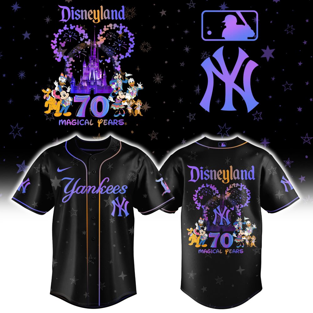 New York Yankees x Disneyland 70th Baseball Jersey