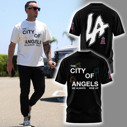 LA Angels “The city of Angel” Combo Black Tshirt
