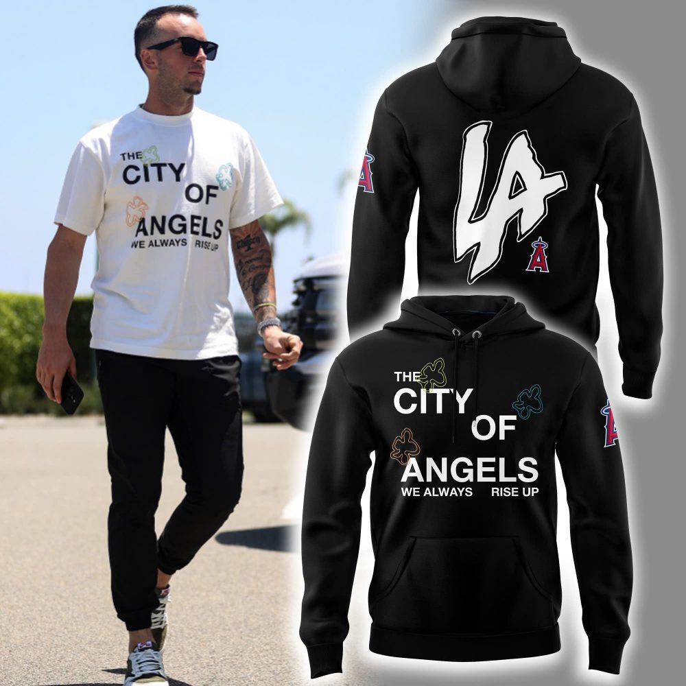 LA Angels “The city of Angel” Combo Black Hoodie