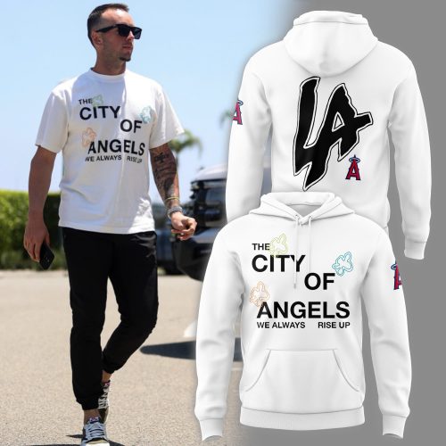LA Angels “The city of Angel” Combo White Hoodie