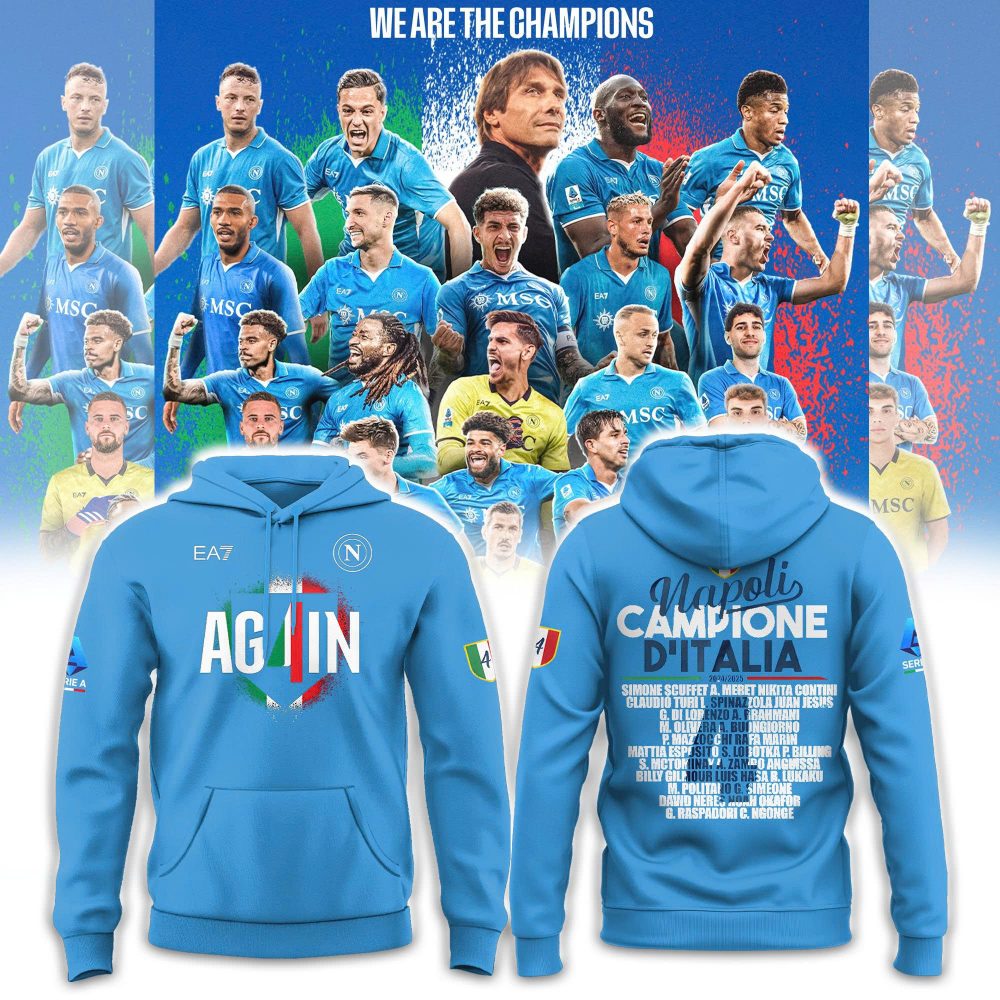 SSC Napoli Campioni d’Italia Hoodie 2024/2025