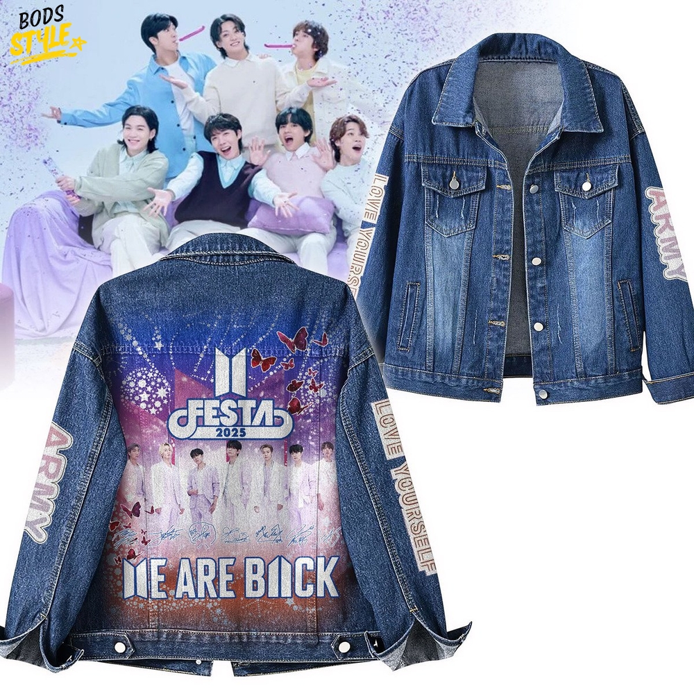 BTS "We Are Back" Tour 2025 Special Denim Jacket