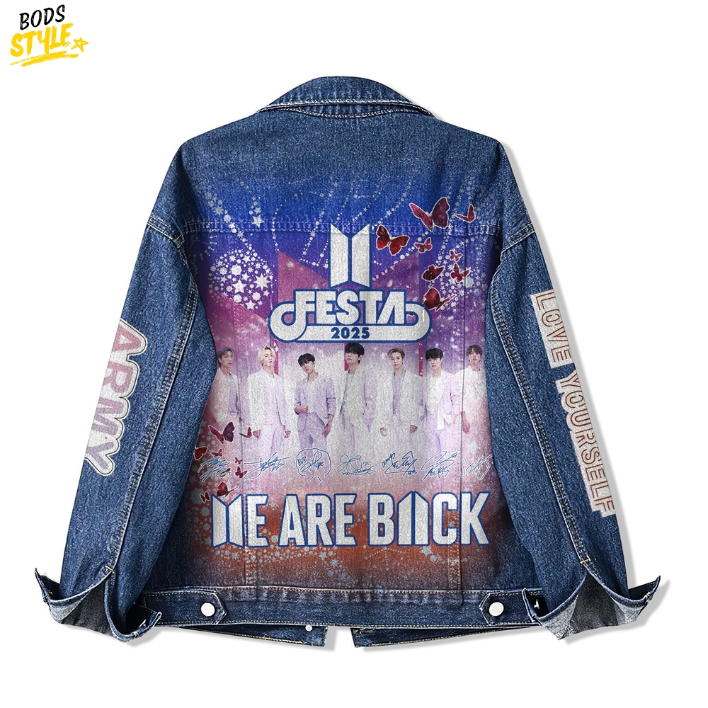 BTS "We Are Back" Tour 2025 Special Denim Jacket