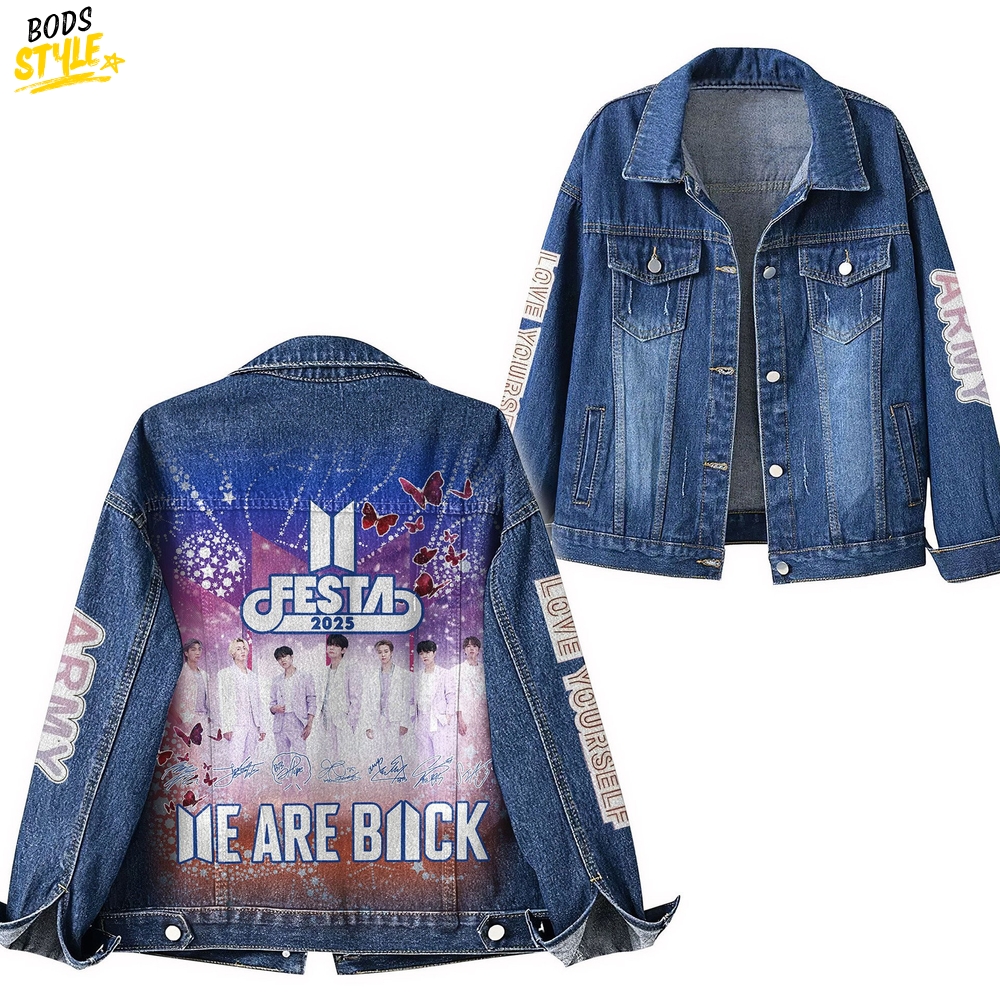 BTS "We Are Back" Tour 2025 Special Denim Jacket