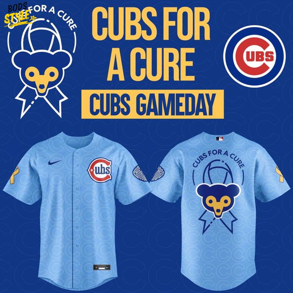 Chicago Cubs For a Cure Gameday Special Baseball Jersey Chicago Cubs For a Cure Gameday Special Baseball Jersey