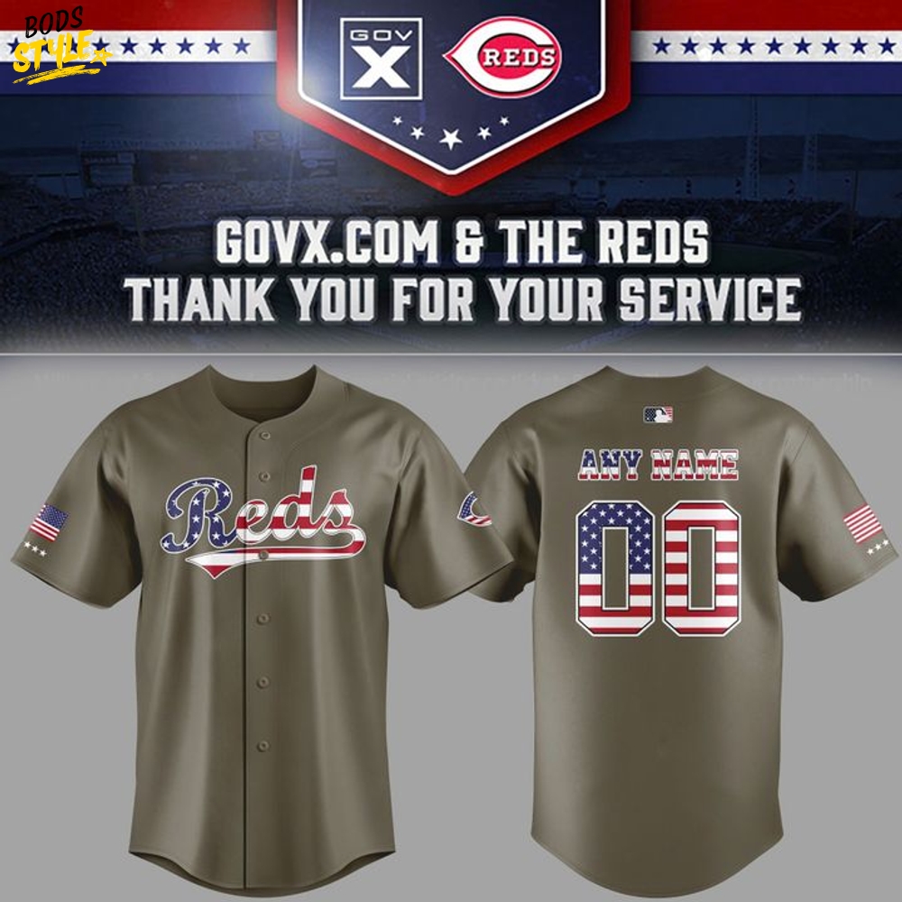 Cincinnati Reds Military Baseball Jersey - Limited Edition Cincinnati Reds Military Baseball Jersey - Limited Edition