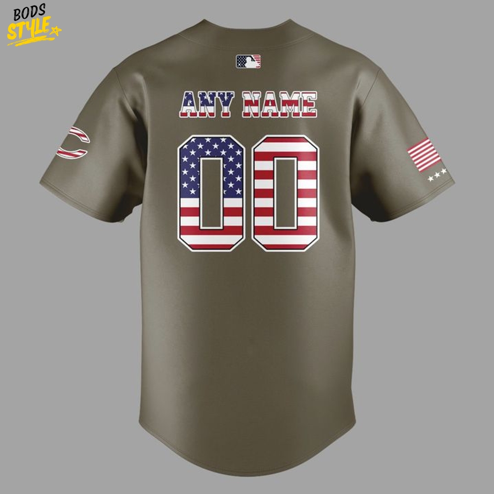 Cincinnati Reds Military Baseball Jersey - Limited Edition Cincinnati Reds Military Baseball Jersey - Limited Edition