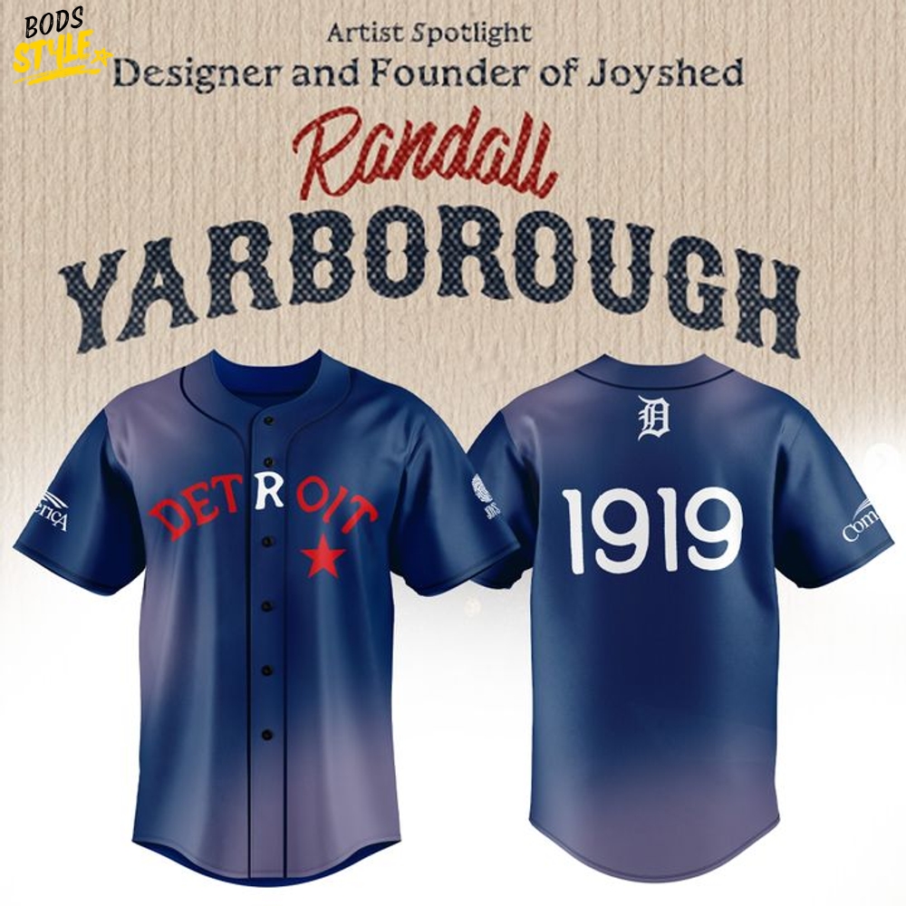 Detroit Tigers 1919 Black in Randall Yarborough Baseball Jersey Detroit Tigers 1919 Black in Randall Yarborough Baseball Jersey