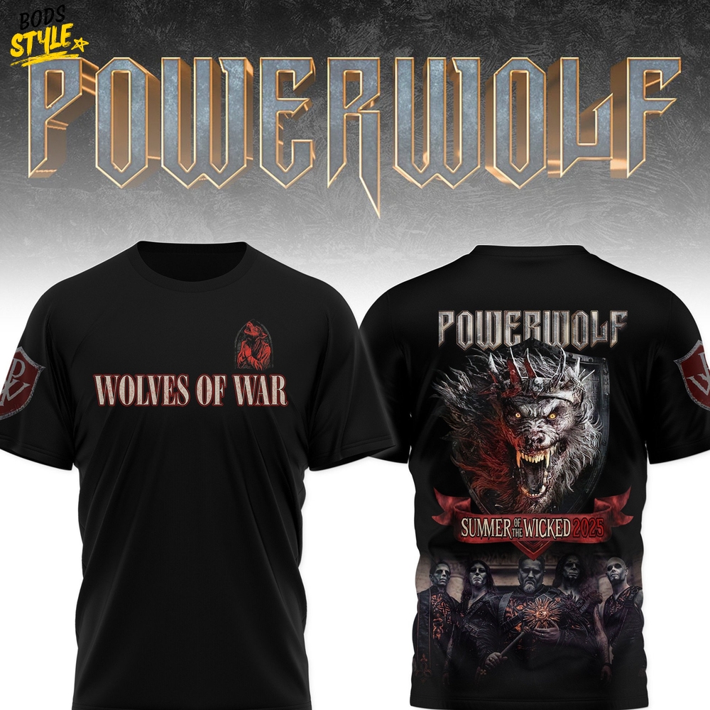 Powerwolf Summer of the Wicked 2025 Special Shirt Powerwolf Summer of the Wicked 2025 Special Shirt