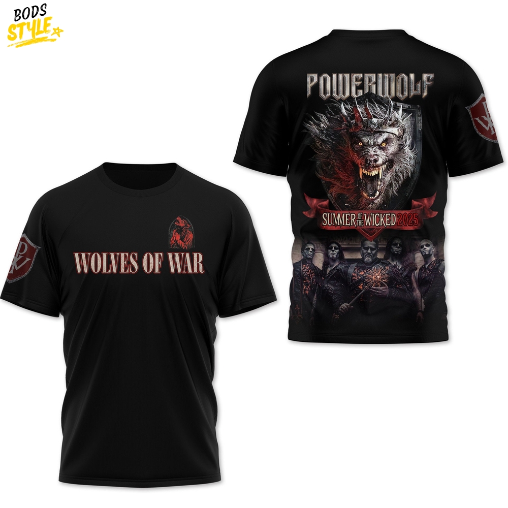 Powerwolf Summer of the Wicked 2025 Special Shirt Powerwolf Summer of the Wicked 2025 Special Shirt