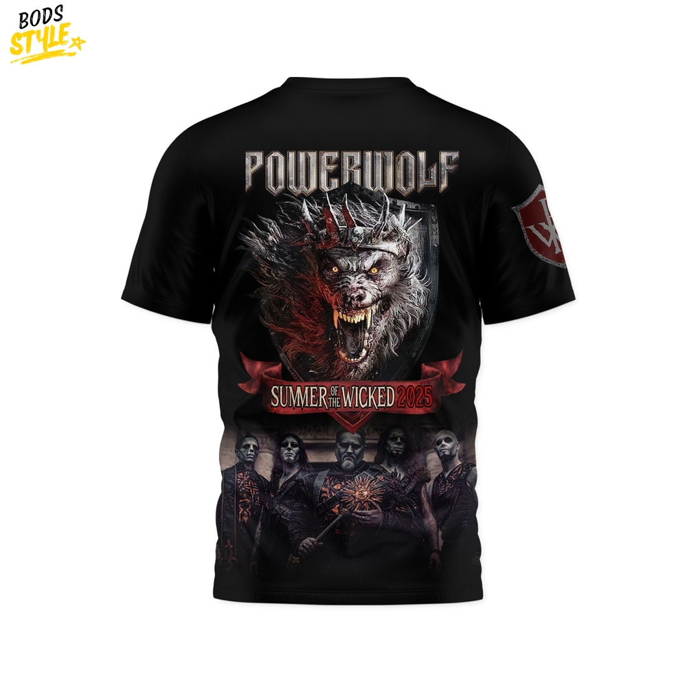 Powerwolf Summer of the Wicked 2025 Special Shirt Powerwolf Summer of the Wicked 2025 Special Shirt
