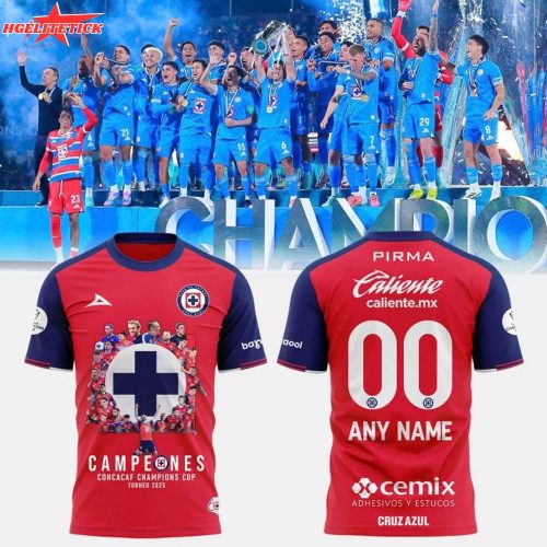 Cruz Azul Campeones Concacaf Champions Cup Torneo 2025 T-Shirt – Custom