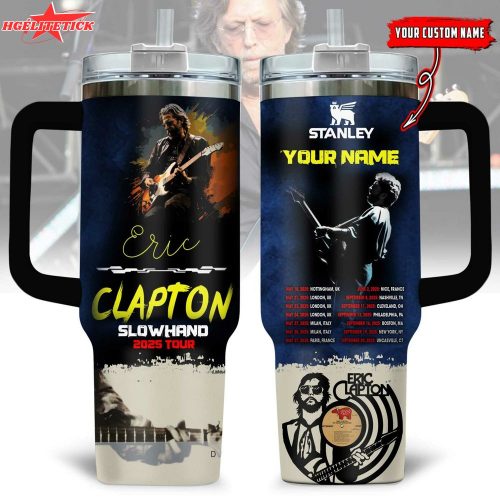 Eric Clapton “Slowhand” 2025 tour tumbler