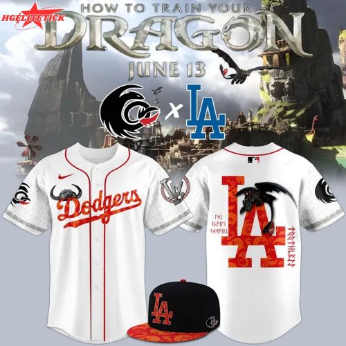 Exclusive Limited Edition Los Angeles Dodgers x 2025 How To Train Your Dragon Live Action Graphic Jersey