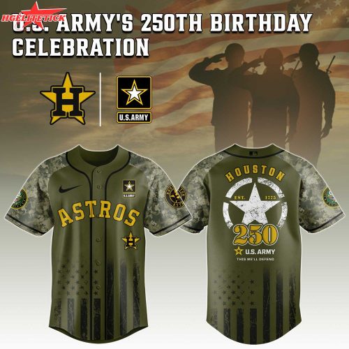 Houston Astros MLB x US ARMY’S 250th Birthday Jersey Editions Limited 2025
