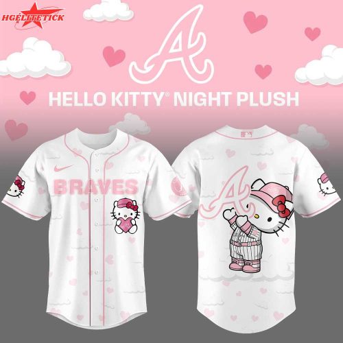 Limited Edition Atlanta Braves x Hello Kitty Night Plus Jersey