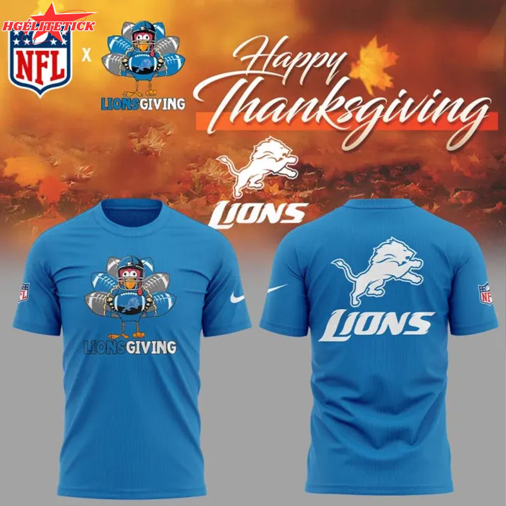 Limited Edition Detroit Lions Happy Thanksgiving Day Tshirt Limited Edition Detroit Lions Happy Thanksgiving Day Tshirt