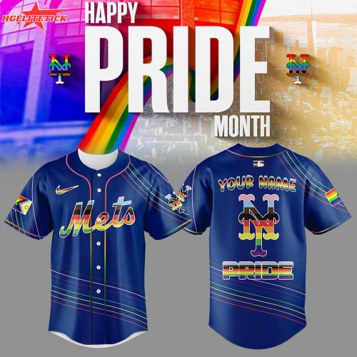 Limited Edition New York Mets Happy Pride Month Blue Jersey Custom Name For Fans