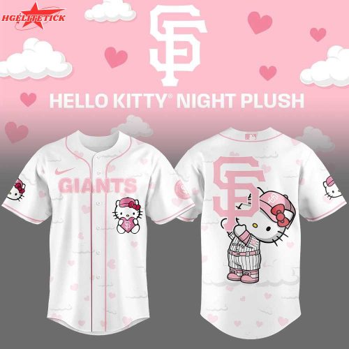 Limited Edition San Francisco Giants x Hello Kitty Night Plus Jersey