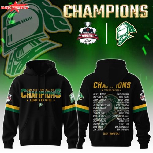 London Knights Hoodie Champions Memorial Cup 2025 Editions Limited
