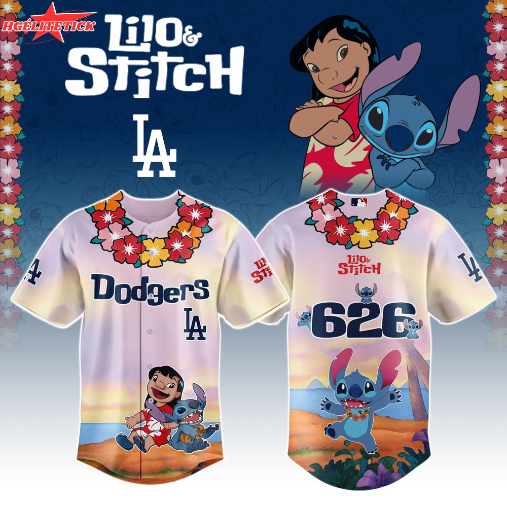 Los Angeles Dodgers MLB x Lilo & Stitch Special Edition Jersey 2025 Los Angeles Dodgers MLB x Lilo & Stitch Special Edition Jersey 2025