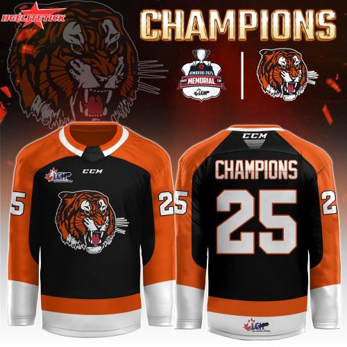 Medicine Hat Tigers Jersey Champions Memorial Cup 2025 Editions Limited