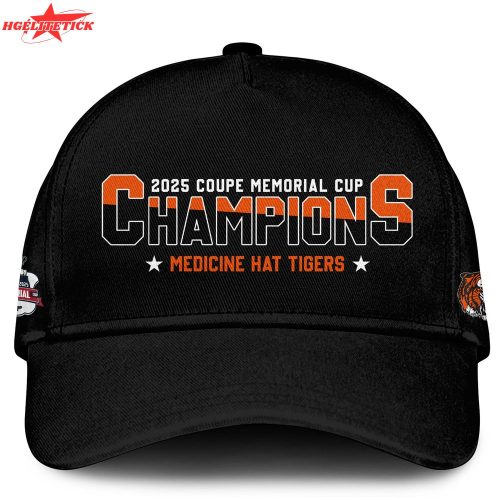 Medicine Hat Tigers tshirt Champions Memorial Cup 2025 Editions Limited