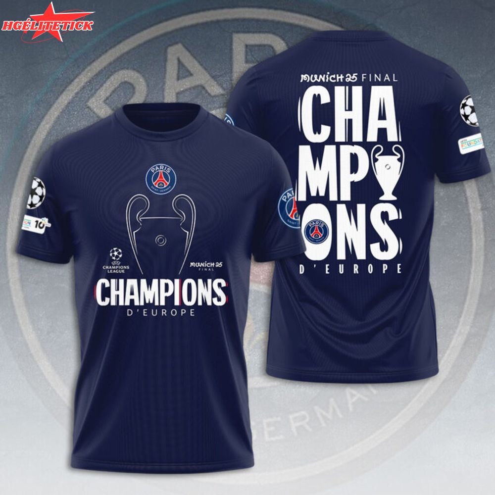 Paris Saint-Germain 3D Tshirt Paris Saint-Germain 3D Tshirt