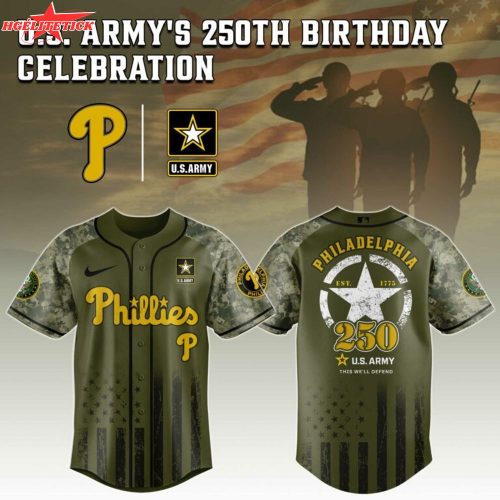 Philadelphia Phillies MLB x US ARMY’S 250th Birthday Jersey Editions Limited 2025