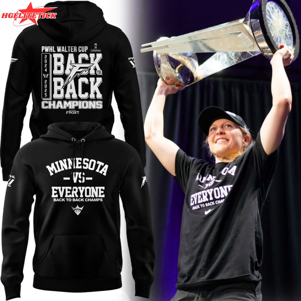 Special New Black And White Minnesota Vs Everyone Hoodie Special New Black And White Minnesota Vs Everyone Hoodie