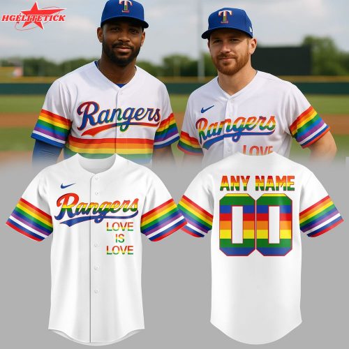 Texas Rangers Pride Night 2025 Baseball Jersey Custom Name
