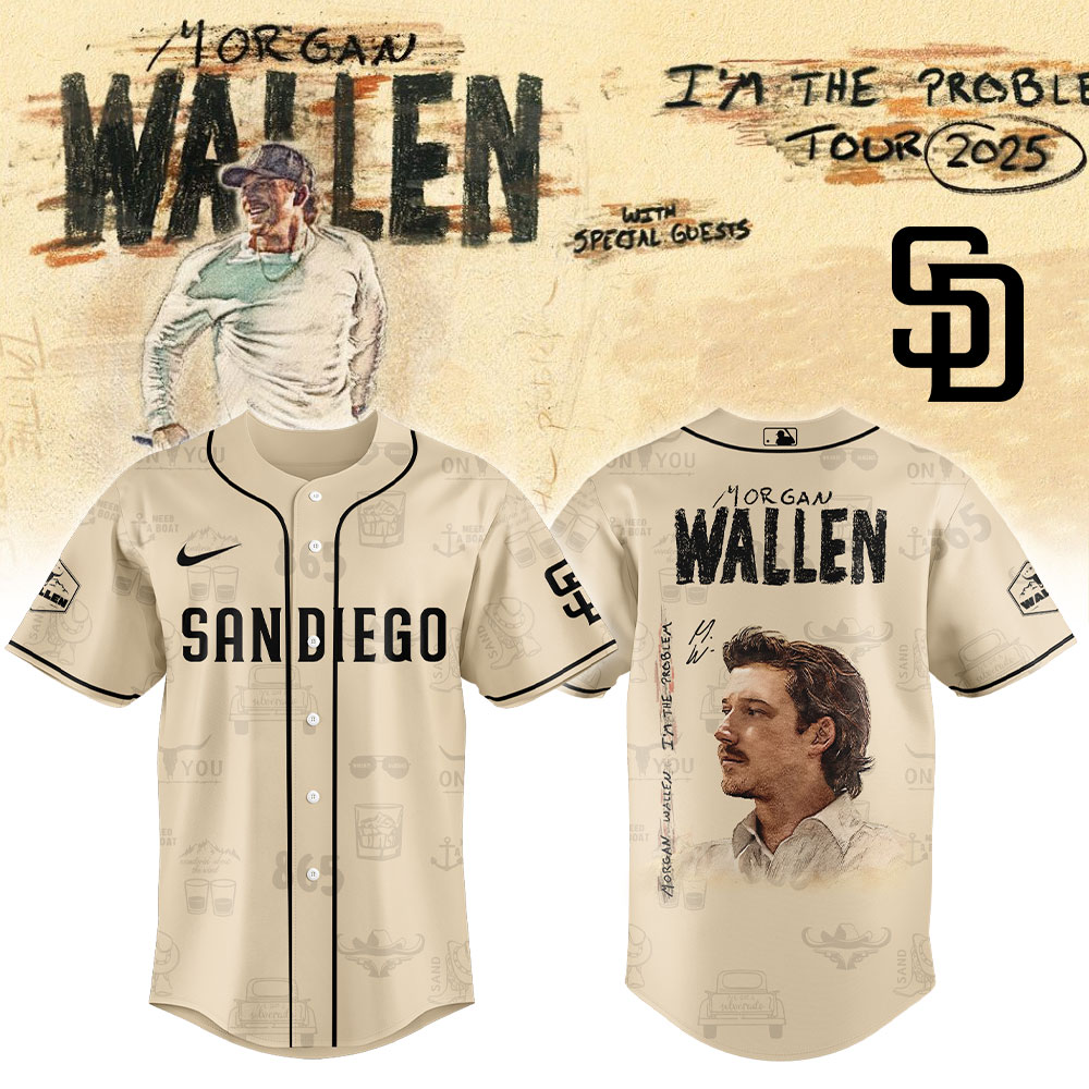 Limited Edition SD.Padres Morgan Wallen Jersey Limited Edition SD.Padres Morgan Wallen Jersey