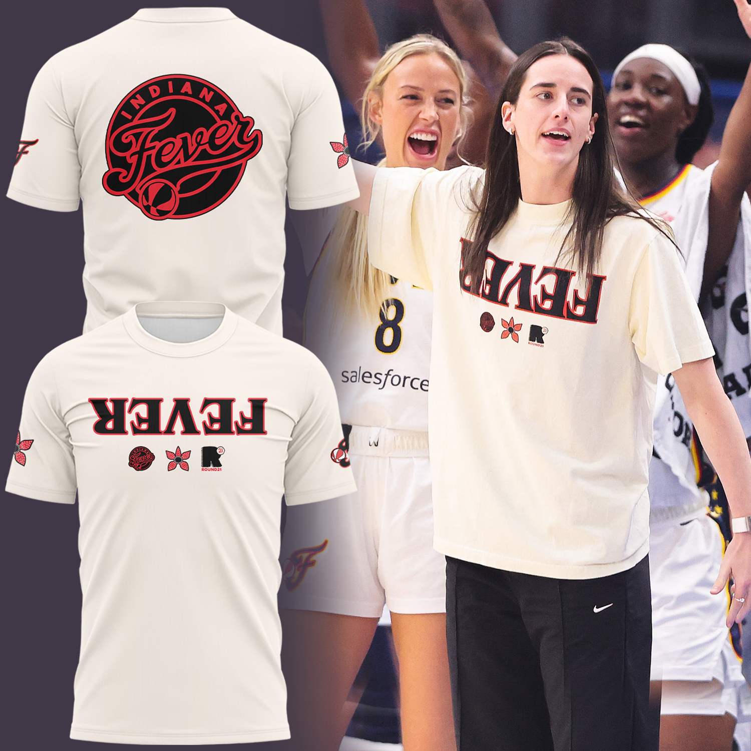 Indiana Fever Stranger Things Rebel Swingman Limited Edition Tshirt Indiana Fever Stranger Things Rebel Swingman Limited Edition Tshirt
