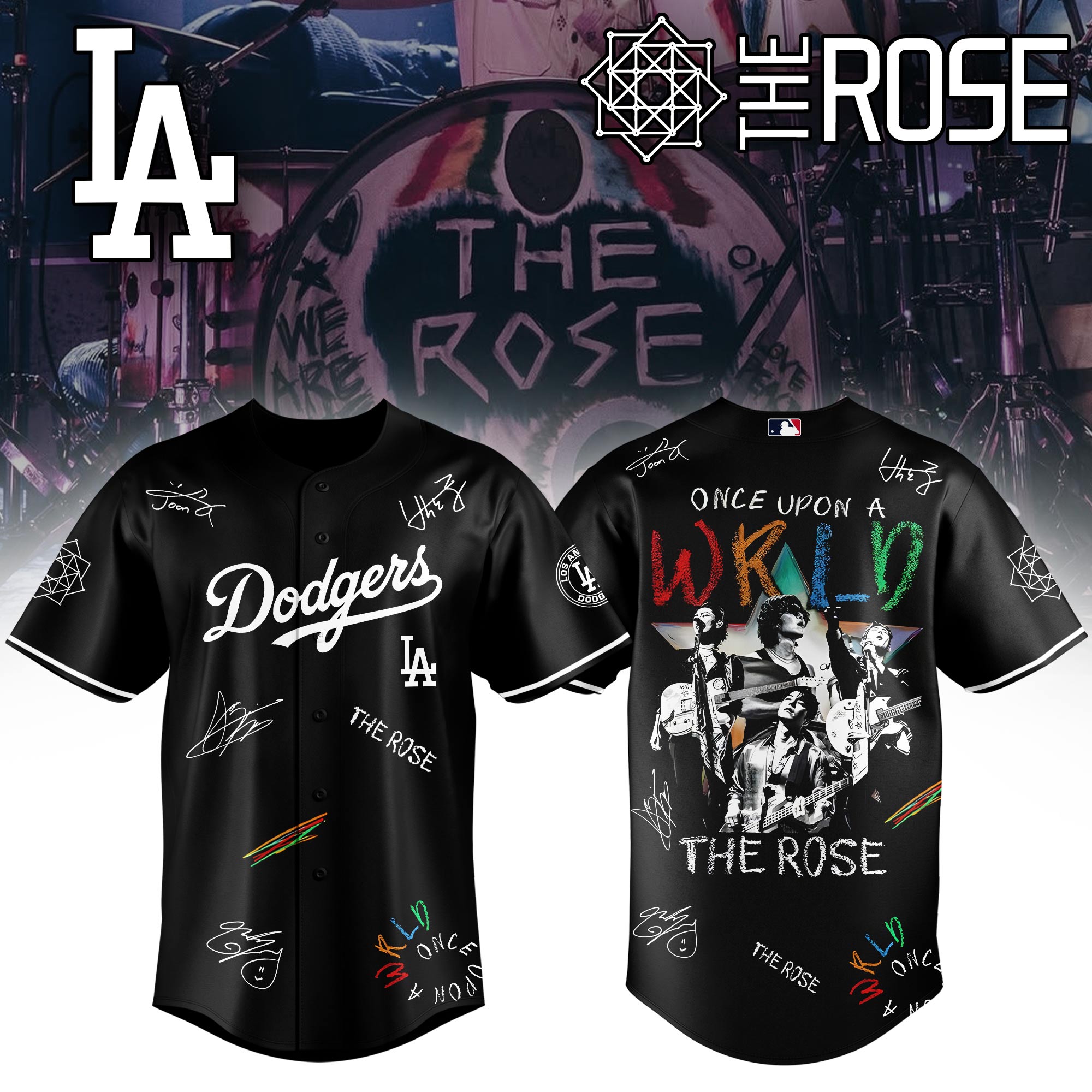 LA Dodgers x The Rose Limited Edition Jersey 2025 LA Dodgers x The Rose Limited Edition Jersey 2025