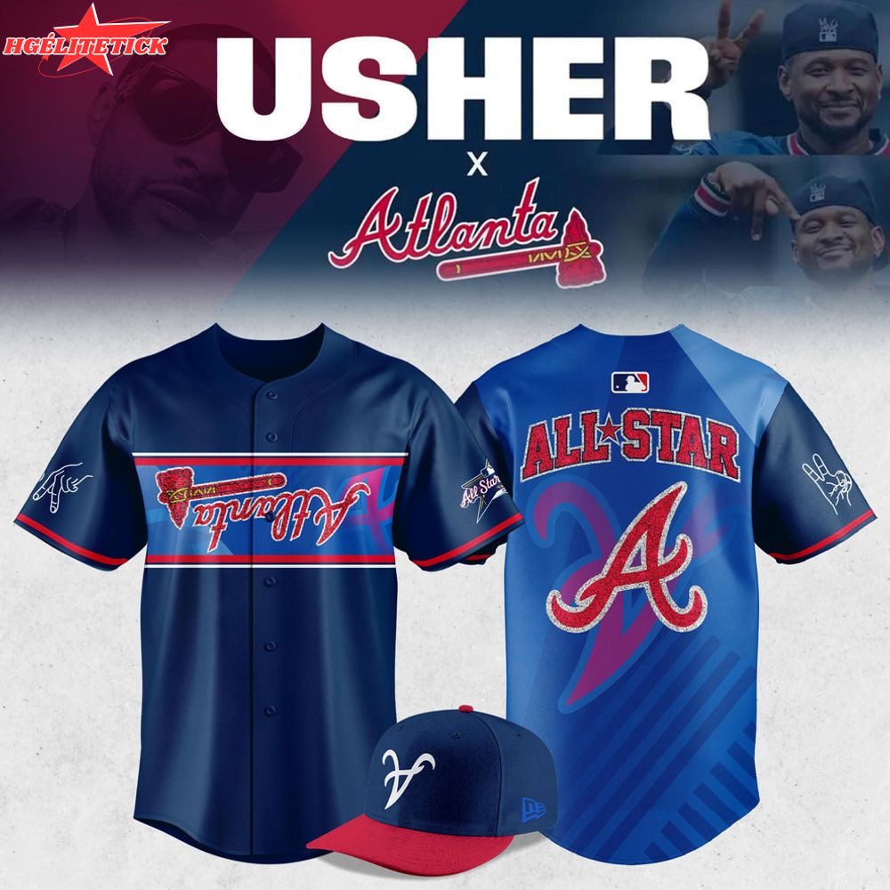 Atlanta Braves Usher 2025 MLB All-Star Game Limited Edition Jersey Atlanta Braves Usher 2025 MLB All-Star Game Limited Edition Jersey
