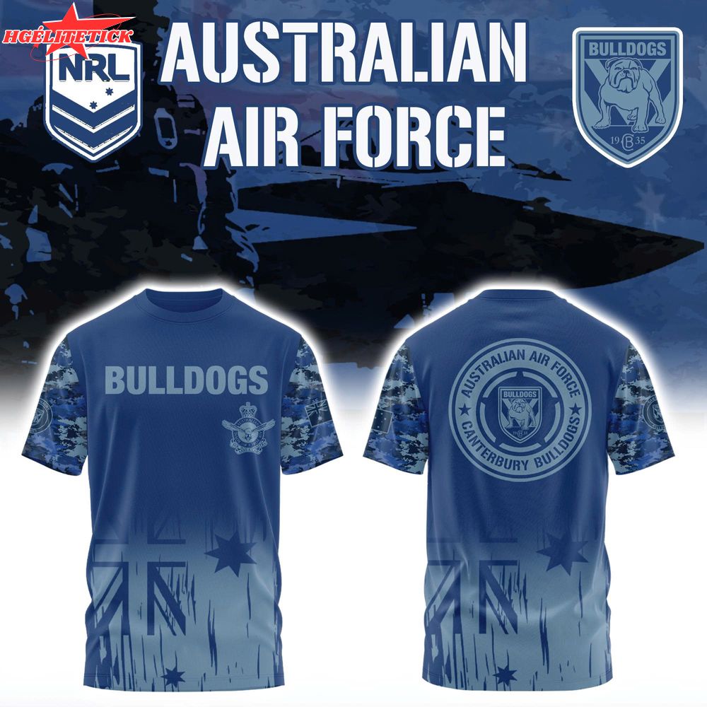 Australian Air Force x Canterbury Bulldogs Combo Tshirt Australian Air Force x Canterbury Bulldogs Combo Tshirt