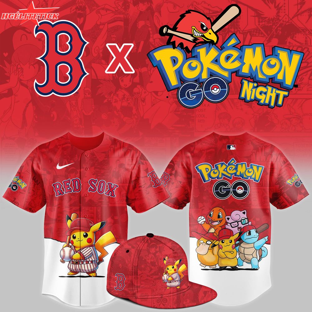 Boston Red Sox 2025 Pokémon GO Night Event Limited Jersey Boston Red Sox 2025 Pokémon GO Night Event Limited Jersey