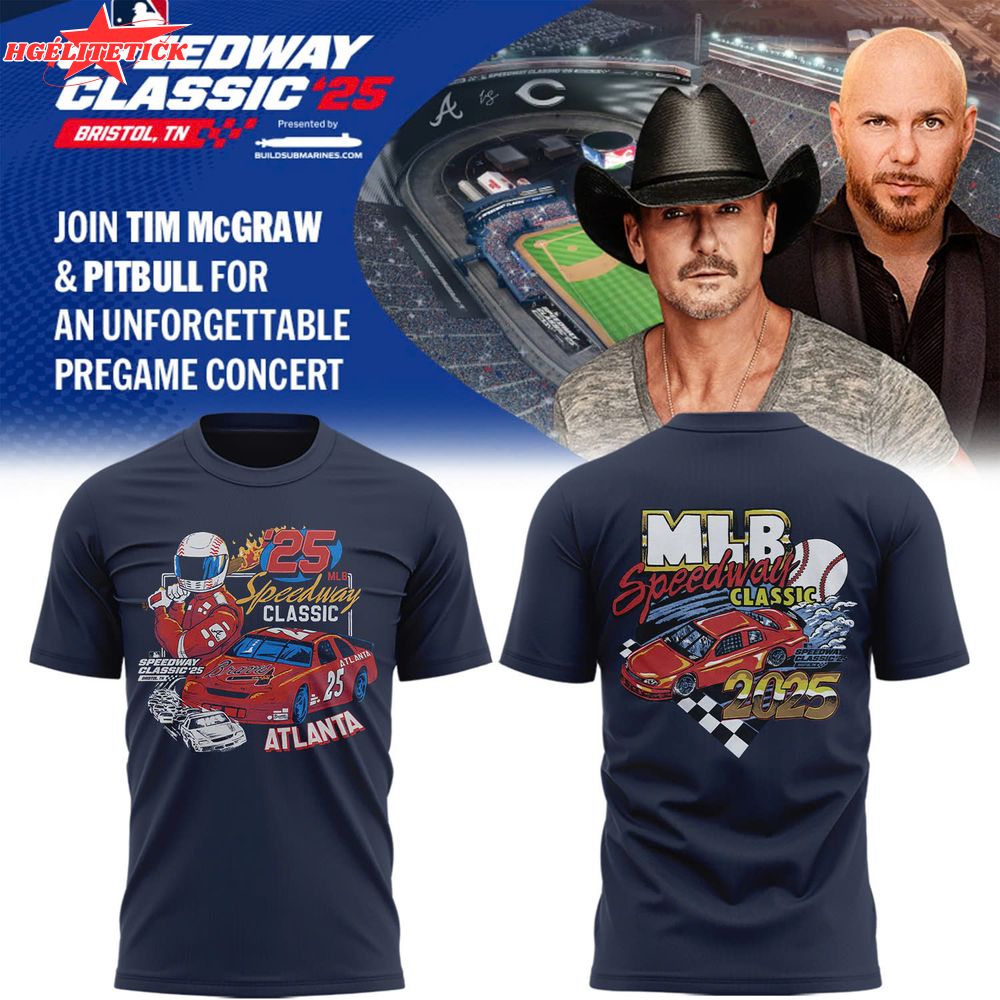 Braves 2025 MLB Speedway Classic T-Shirt - Limited Edition Braves 2025 MLB Speedway Classic T-Shirt - Limited Edition